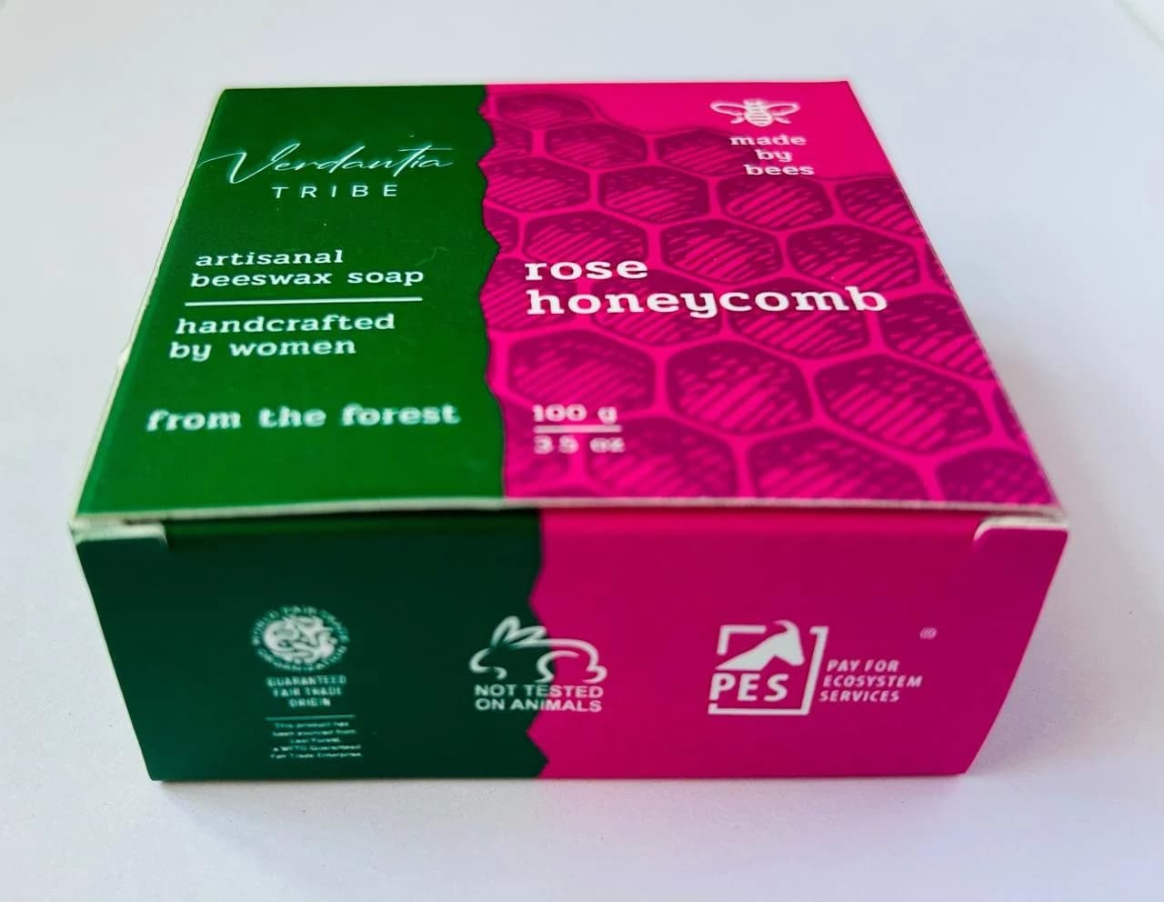 Rose Honeycomb Soap — 100 Grams detail 2
