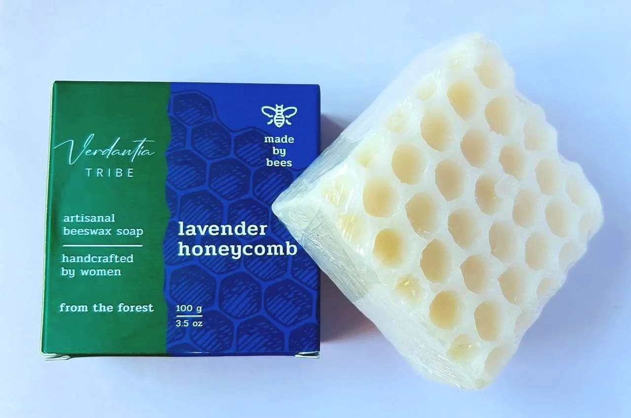 Lavender Honeycomb Soap — 100 Grams